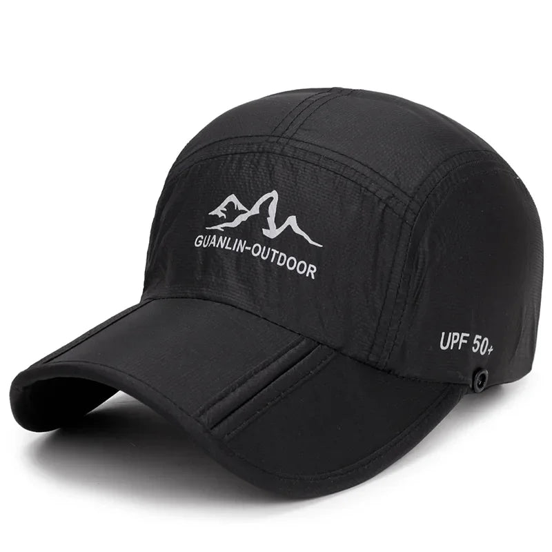 Nuevas gorras de béisbol plegables para hombres y mujeres, gorra de verano con protección UV, cubrecaras y cuello, gorra para correr, senderismo, deportes al aire libre y pesca.