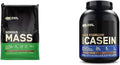 Proteína en polvo Serious Mass para aumentar de peso y proteína de caseína micelar 100% Gold Standard.