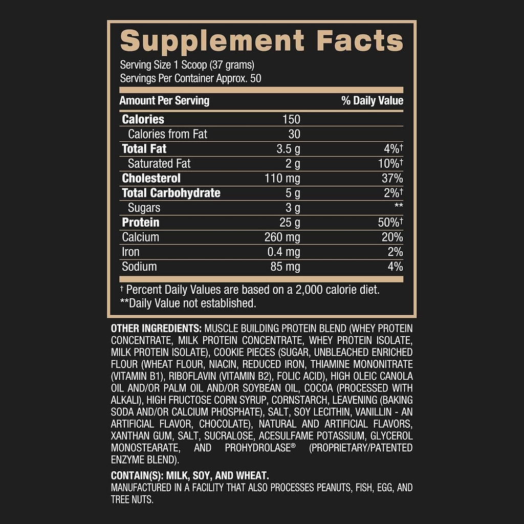 Whey HD Ultra Premium Protein Powder Isolate | Workout Whey Protein Powder for Men & Women for Muscle Gain | Milk Protein Concentrates | Milk and Cookies, 4.07 Pound