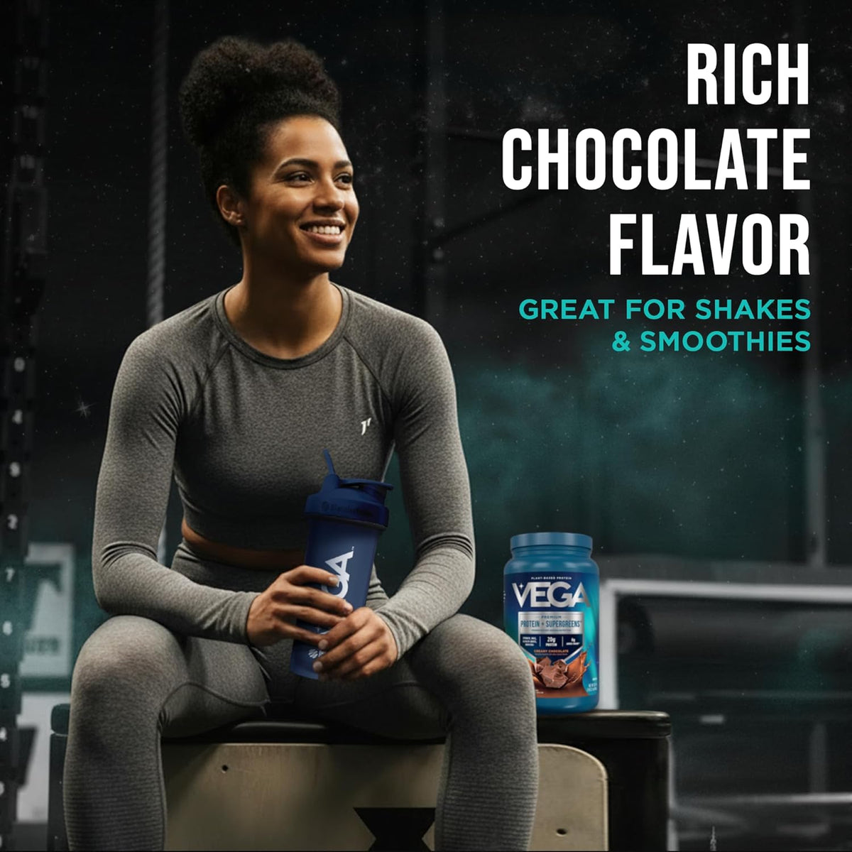 Premium Protein + Supergreens, sabor chocolate – 20 g de proteína, sin lácteos ni gluten, 828.06ml  (25 porciones)