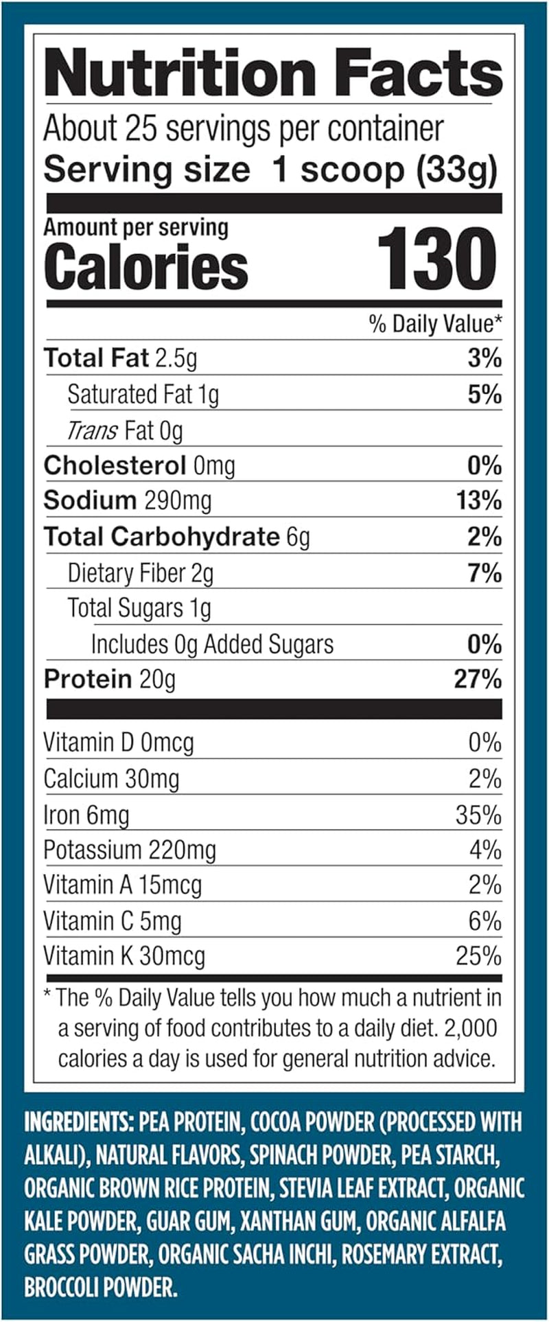 Premium Protein + Supergreens, sabor chocolate – 20 g de proteína, sin lácteos ni gluten, 828.06ml  (25 porciones)