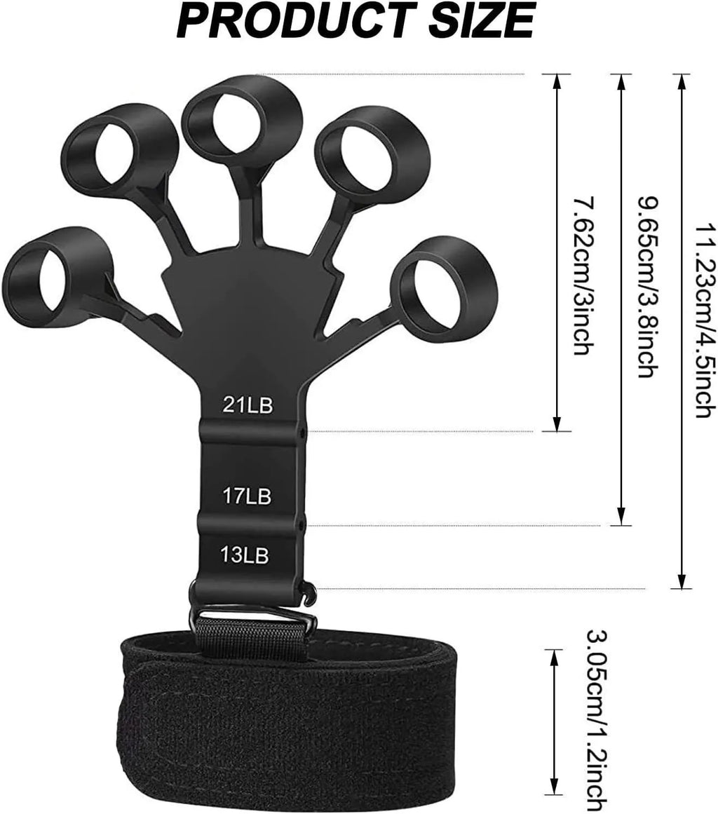 6 niveles de resistencia agarre de mano entrenador de fuerza de mano herramientas físicas de rehabilitación pinza de dedo de Fitness expansor de gimnasio portátil