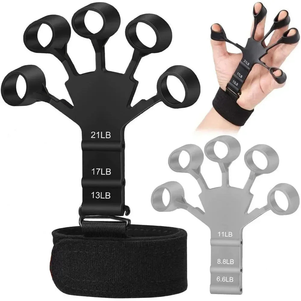 6 niveles de resistencia agarre de mano entrenador de fuerza de mano herramientas físicas de rehabilitación pinza de dedo de Fitness expansor de gimnasio portátil
