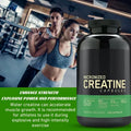 60 cápsulas de monohidrato de creatina. Suplemento para el rendimiento muscular para hombres y mujeres. Sin OGM ni gluten. Ideal para fitness y culturismo.