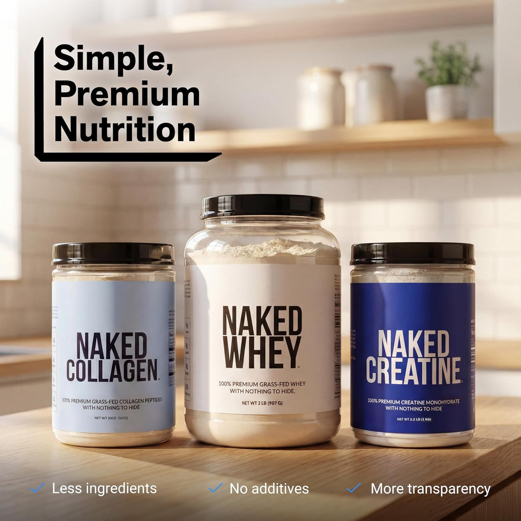 Whey Vanilla Protein Powder - Only 3 Ingredients - Grass Fed Whey Protein Powder, Vanilla Flavor, and Organic Coconut Sugar, NSF Certified, No GMO, No Soy, and Gluten Free - 24 Servings