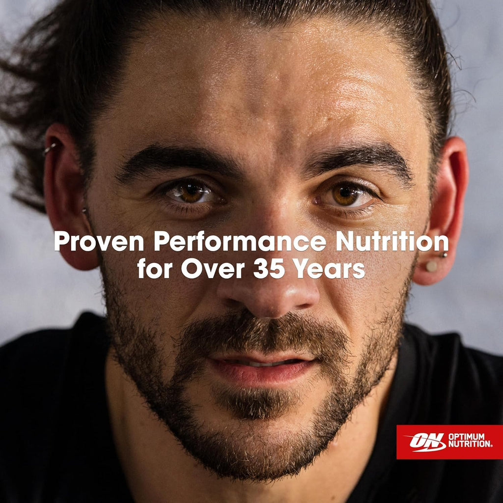 Paquete Dynamic Duo: Amino Energy sabor frambuesa azul (30 porciones) y proteína de suero 100% Gold Standard sabor crema de vainilla francesa (29 porciones).