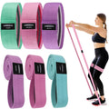 Bandas de resistencia de tela para hacer ejercicio, bandas para glúteos de 3 y 4 niveles Bandas de resistencia largas para mujeres y hombres | Bandas Elásticas para Ejercicio Bandas Resistencia Bandas Entrenamiento Resistencia