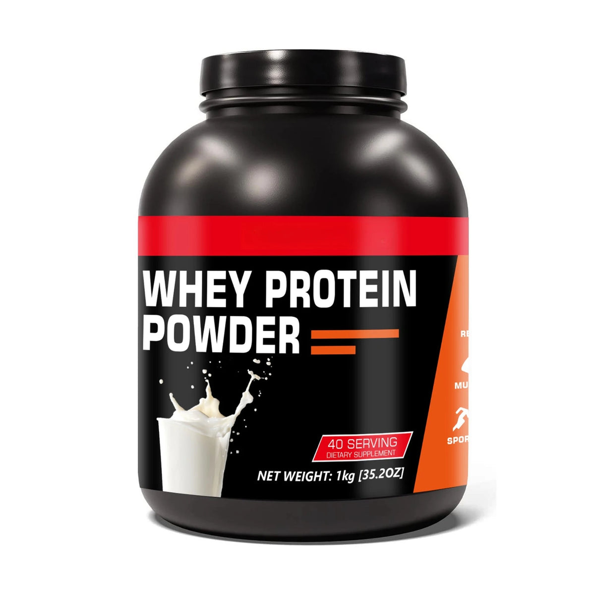 Proteína de suero en polvo, varios sabores, para el desarrollo muscular y la nutrición post-entrenamiento, fácil de mezclar, 40 porciones, 1 kg / 35.2 oz