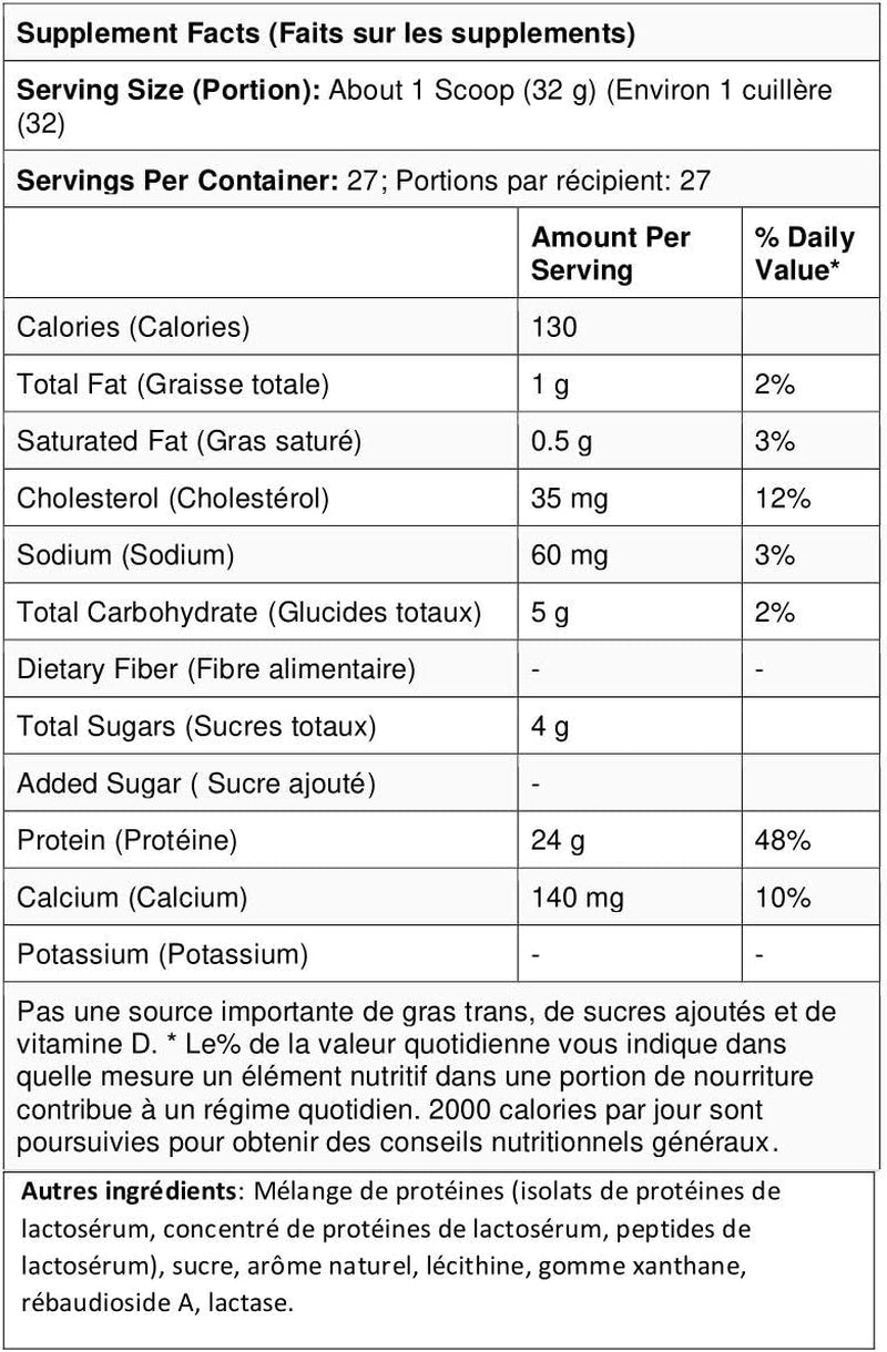 Proteína en polvo Gold Standard 100% Whey con sabor natural, vainilla (el envase puede variar), 1,9 libras (paquete de 6)