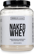 Whey Vanilla Protein Powder - Only 3 Ingredients - Grass Fed Whey Protein Powder, Vanilla Flavor, and Organic Coconut Sugar, NSF Certified, No GMO, No Soy, and Gluten Free - 24 Servings