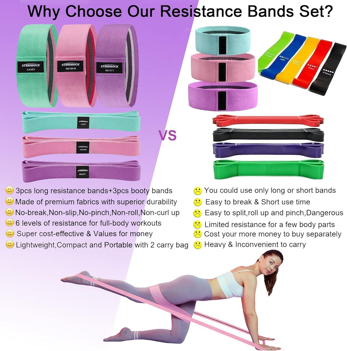 Bandas de resistencia de tela para hacer ejercicio, bandas para glúteos de 3 y 4 niveles Bandas de resistencia largas para mujeres y hombres | Bandas Elásticas para Ejercicio Bandas Resistencia Bandas Entrenamiento Resistencia
