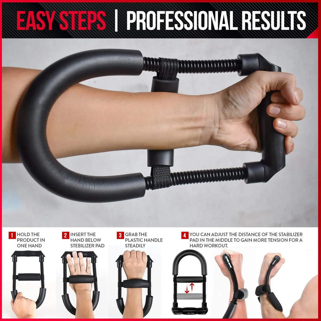 Fortalecedor de muñeca portátil para hombres: herramienta profesional para fortalecer antebrazos y muñecas, ideal para entrenamiento muscular y ejercicio en casa.