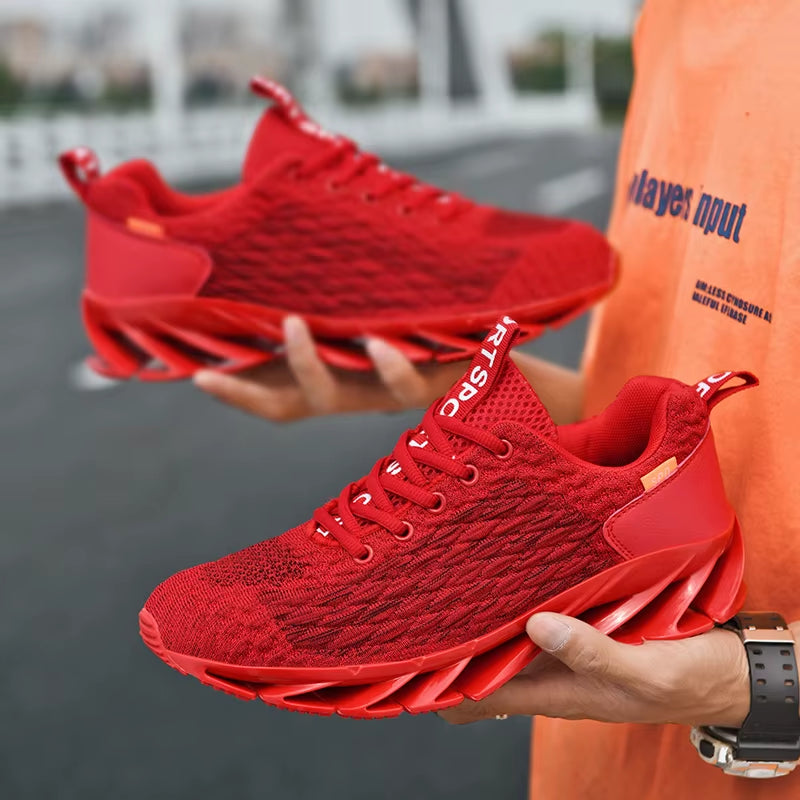 Zapatillas deportivas de moda para hombre y mujer; calzado casual, transpirable y antideslizante, ideal para correr (primavera-otoño).