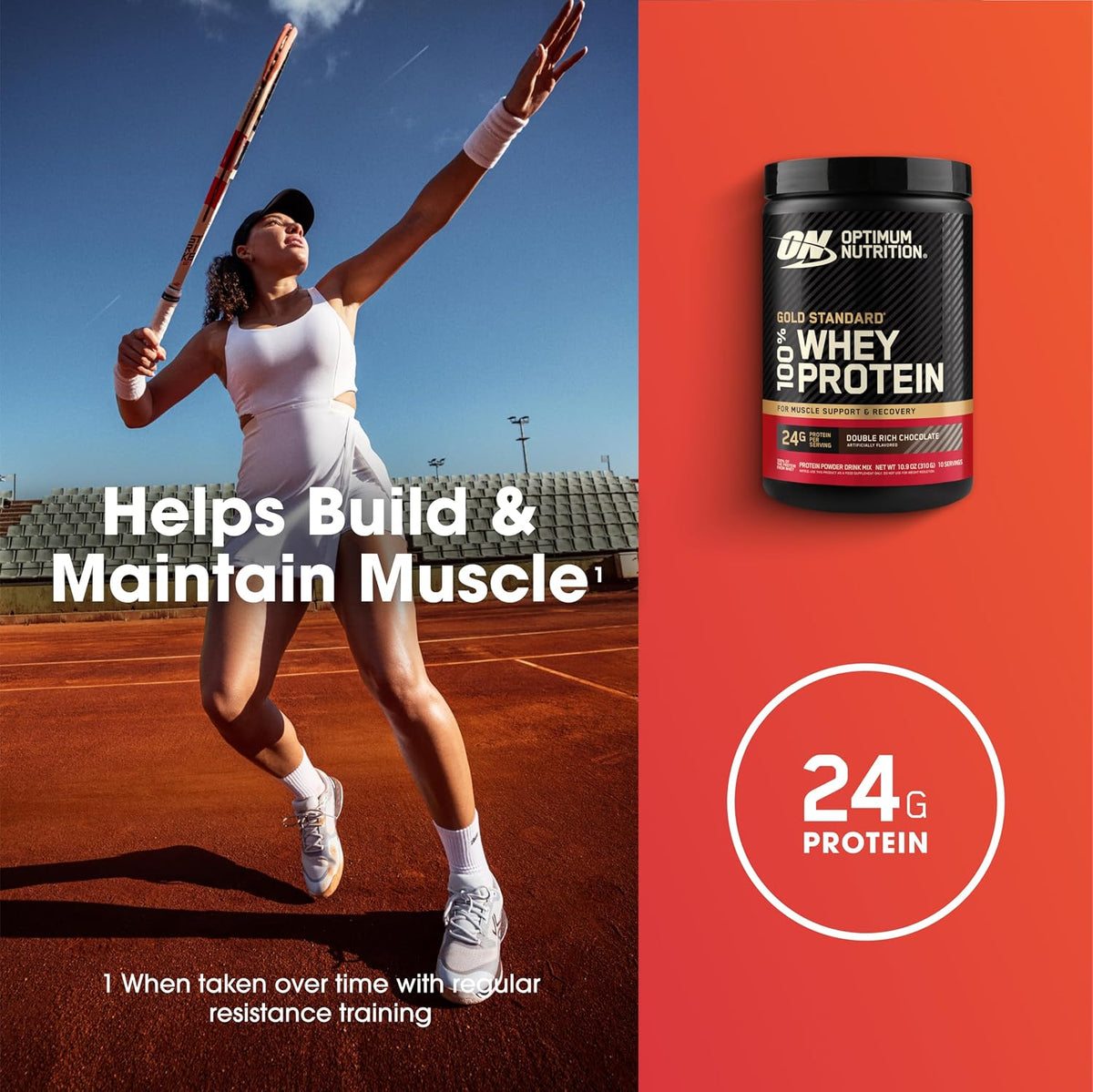 Paquete de proteína en polvo Gold Standard 100% Whey Protein (sabor Double Rich Chocolate, 10 porciones, 0,68 libras, 1 unidad) + vaso mezclador (28 oz, 1 unidad).