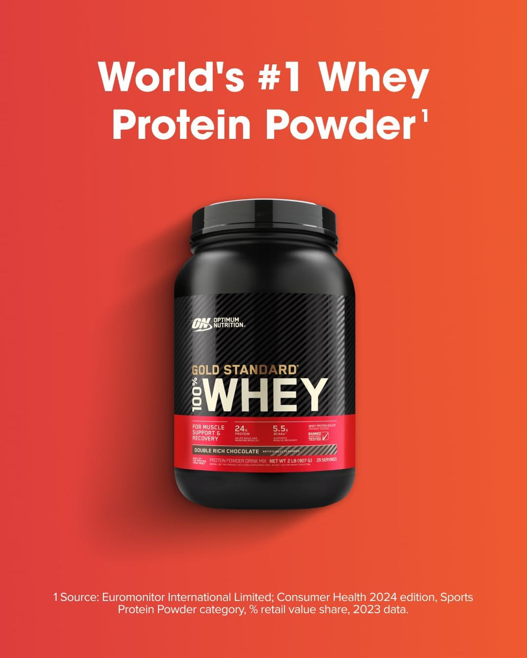 Gold Standard 100% Whey Protein (aislado como fuente principal) – Chocolate Double Rich, 907.18grs + Creatina monohidratada micronizada en polvo – Sin sabor, 300 gramos