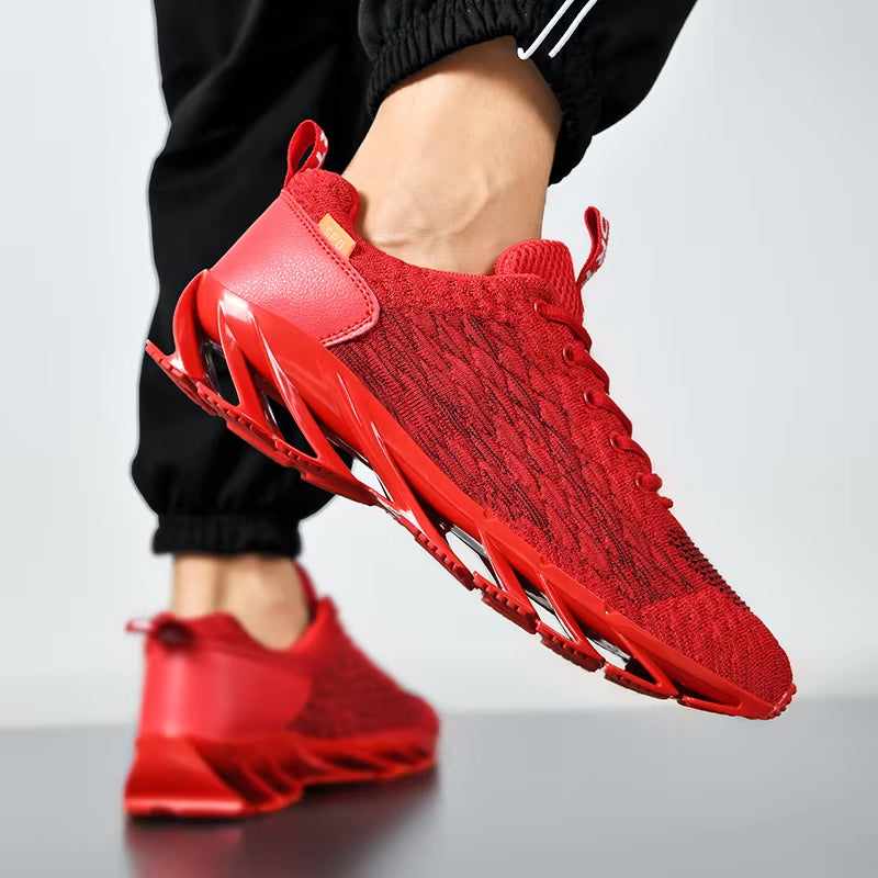 Zapatillas deportivas de moda para hombre y mujer; calzado casual, transpirable y antideslizante, ideal para correr (primavera-otoño).