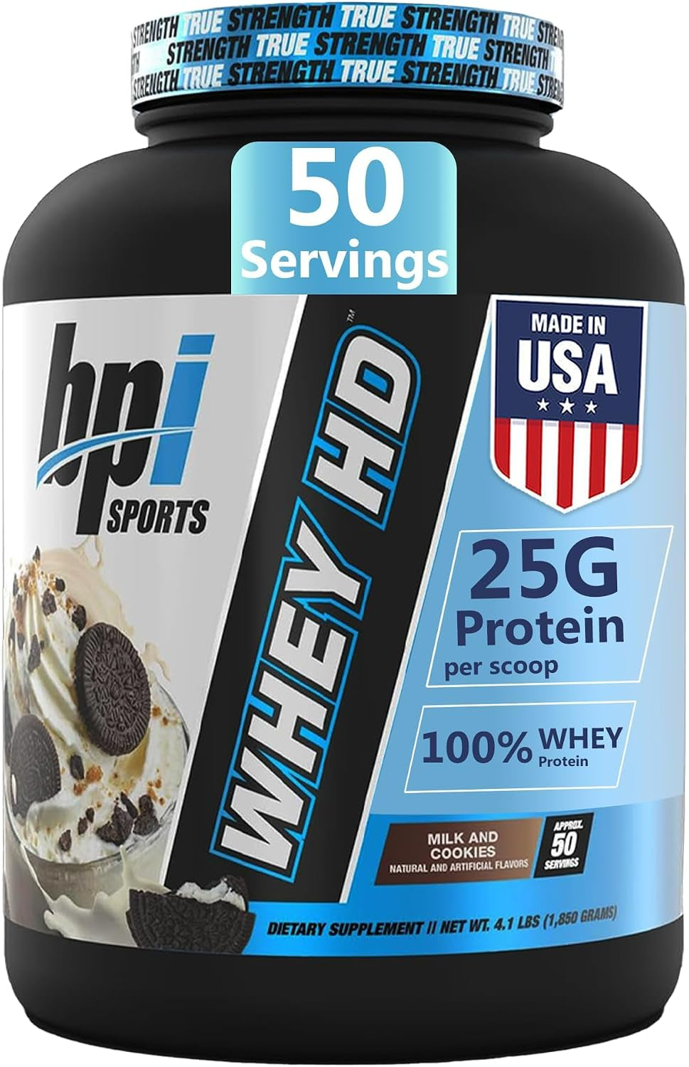 Whey HD Ultra Premium Protein Powder Isolate | Workout Whey Protein Powder for Men & Women for Muscle Gain | Milk Protein Concentrates | Milk and Cookies, 4.07 Pound