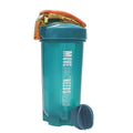 Coctelera de proteínas portátil, botella de Fitness de 550Ml con bola batidora de plástico para atletas entusiastas del Fitness, perfecta para exteriores, 1 ud.
