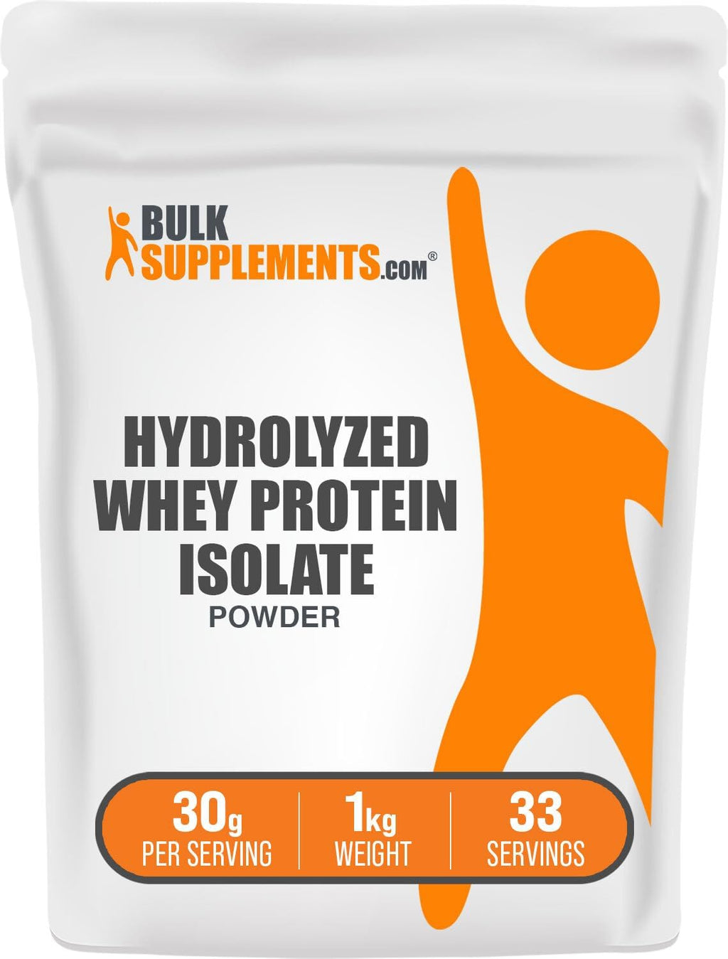Proteína de suero hidrolizada aislada en polvo de .Com - Proteína de suero aislada - Sin sabor y sin gluten, 30 g por porción, 1 kg (Paquete de 1)
