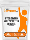 Proteína de suero hidrolizada aislada en polvo de .Com - Proteína de suero aislada - Sin sabor y sin gluten, 30 g por porción, 1 kg (Paquete de 1)